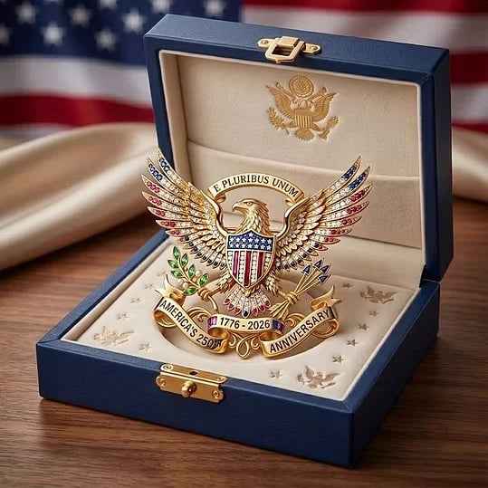 🇺🇸 America 250th Patriotic Eagle Pin | Limited Edition 1776–2026